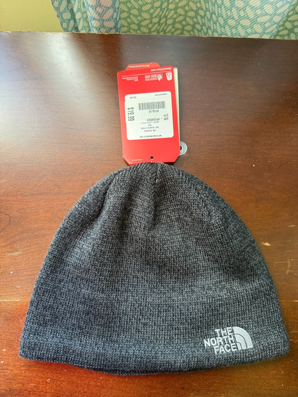 The North Face Men's Charcoal Gray Knit Beanie